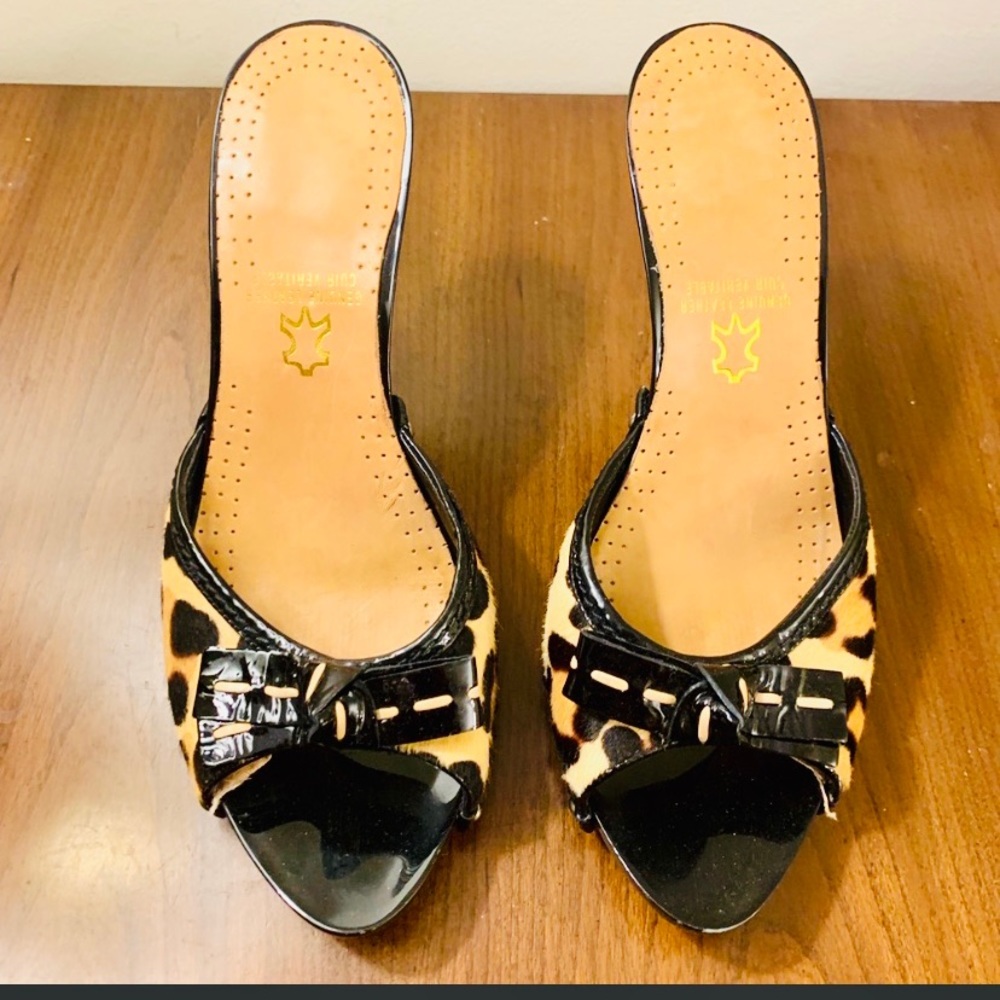 SOLD Dior Leopard Platform Shoes